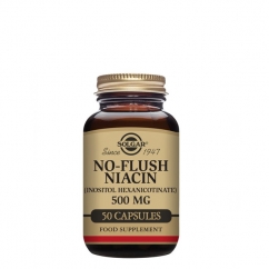 Solgar No-Flush Niacina 500mg 50 cápsulas vegetais