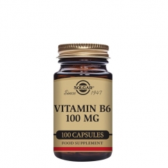Solgar Vitamina B6 100 mg 100 cápsulas vegetais