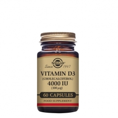 Solgar Vitamina D3 4000 UI (100µg) 60 cápsulas vegetais