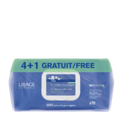 Uriage Bebé Toalhitas de Limpeza Extra Suave Pack Oferta 4+1 70un.