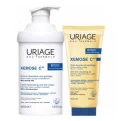 Uriage Xémose C8+ Pack Creme Emoliente oferta Óleo 400+200ml