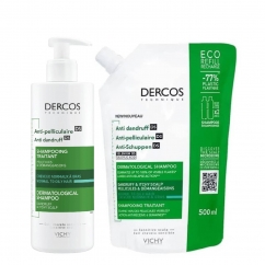 Dercos Pack Shampoo Anticaspa Oleosa 390ml + 500ml