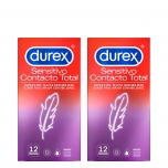 Durex Sensitivo Contacto Total Duo Preservativos