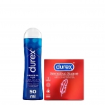 Durex Pack Gel Lubrificante Original + Preservativos Sensitivo