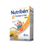 Nutribén 8 Cereais e Mel Digest Papa Não Láctea com Glúten 6M 300g