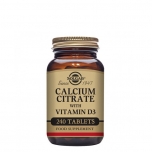 Solgar Citrato de Cálcio com Vitamina D3 240 comprimidos