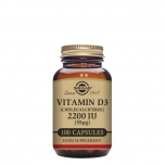 Solgar Vitamina D3 2200 UI (55μg) 100 cápsulas vegetais