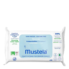 Mustela Toalhitas Limpeza 0% Perfume 60un.