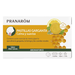 Pranarom Aromaforce Pastilhas Garganta Limão + Mel 24un.