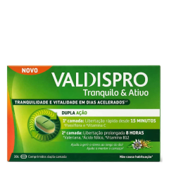 Valdispro Tranquilo & Ativo Suplemento Alimentar Relaxamento e Energia 30un.