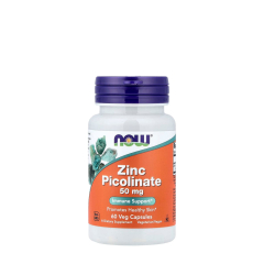 NOW Picolinato de Zinco Cápsulas 50mg Suporte Imunitário e Metabólico 60un