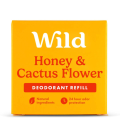 WILD Desodorizante Natural Roll-On AT Recarga Mel e Flor de Cacto 50ml