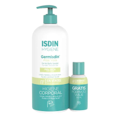 ISDIN Germisdin Aloe Vera Pack Gel de Banho Hidratante 1L + Formato Viagem 100ml