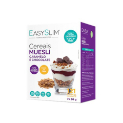 Easyslim Cereais Muesli, Caramelo e Chocolate Saquetas 7x30gr