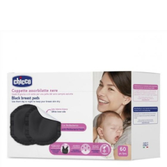 Chicco Discos Absorventes Anti-Bacterianos Pretos 60 un.