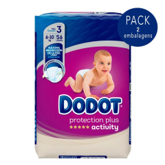Dodot Activty T3 Pack Fraldas 6-10kg 2x56unid.