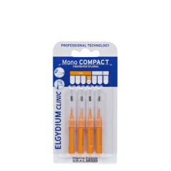 Elgydium Clinic Escovilhões Mono Compact Laranja 4unid.