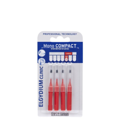 Elgydium Clinic Escovilhões Mono Compact Vermelho 4unid.