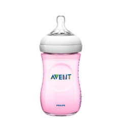 Philips Avent Natural Biberão Fluxo 2 Rosa 1M+ 260ml