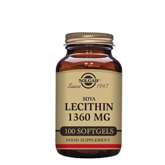 Solgar Lecitina de Soja 1360mg Cápsulas 100un.