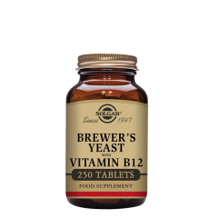 Solgar Levedura de Cerveja com Vitamina B12 Comprimidos 250un.