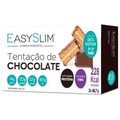 Easyslim Barras Sabor Tentação de Chocolate 2x48,7gr
