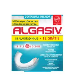 Algasiv Almofadinhas Adesivas Dentadura Inferior Pack Promocional