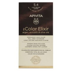 Apivita My Color Elixir Coloração Permanente Cor 5.4 Castanho Claro Acobreado
