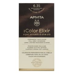Apivita My Color Elixir Coloração Permanente Cor 6.35 Loiro Escuro Dourado Mogno