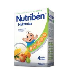 Nutriben Multifrutas Papa Não Láctea sem Glúten 4M 300g