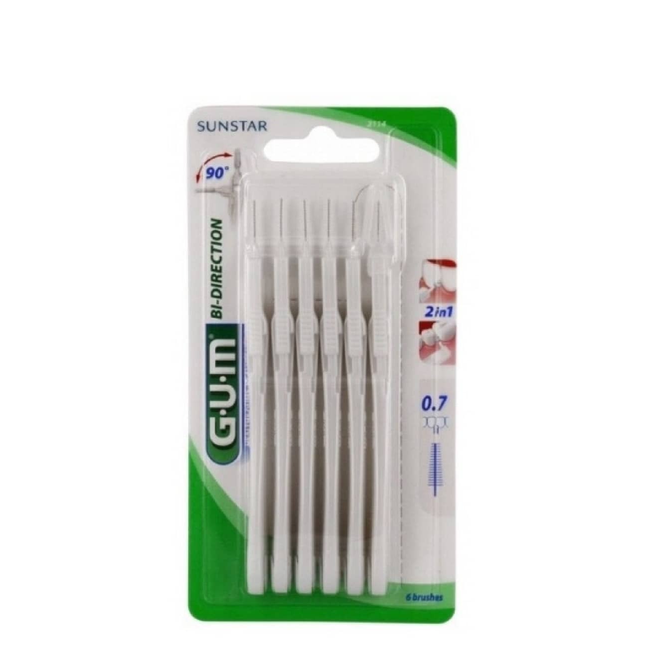 Gum Trav-Ler Escovilhões Bidirecionais 2114 6un.