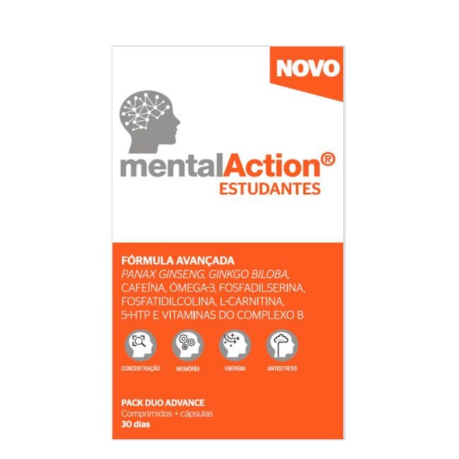 MentalAction Estudantes Comprimidos + Cápsulas 30+30unid.