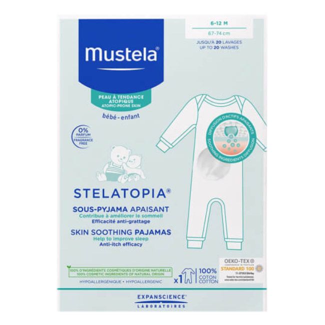 Mustela Stelatopia Pijama Calmante Para Pele Atópica 6-12M