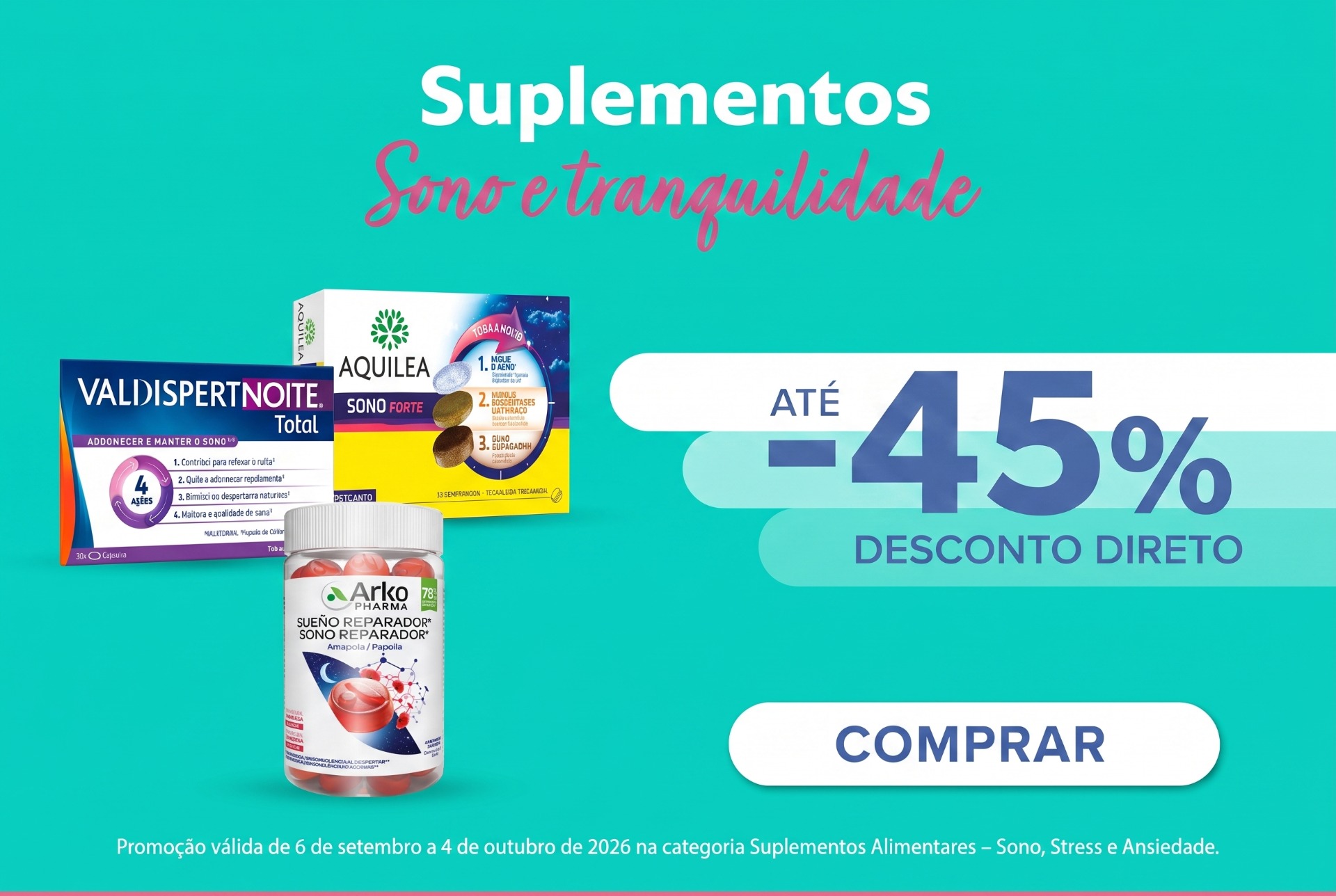 Sono e tranquilidade