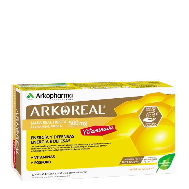 GELEIA REAL 500MG VITAMINADA AMPOLAS X 20