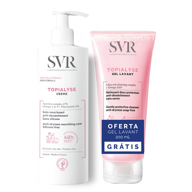 SVR Duplo Topialyse Emoliente Creme 2 x 400ml